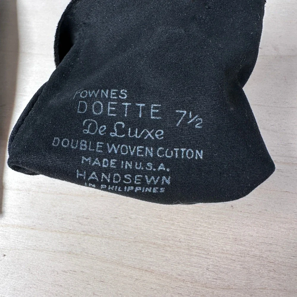 Vintage Black & Dark Green Gloves Lot‎ Fownes Crescendoe Leather Tailored Cotton